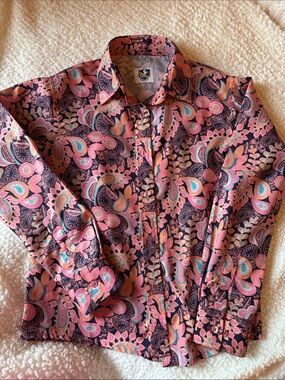 Paisley button up shirt